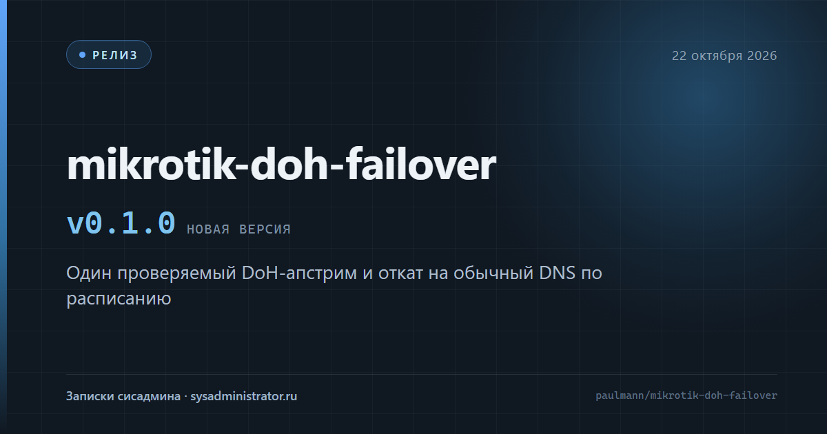 mikrotik-doh-failover v0.1.0 — обложка релиза