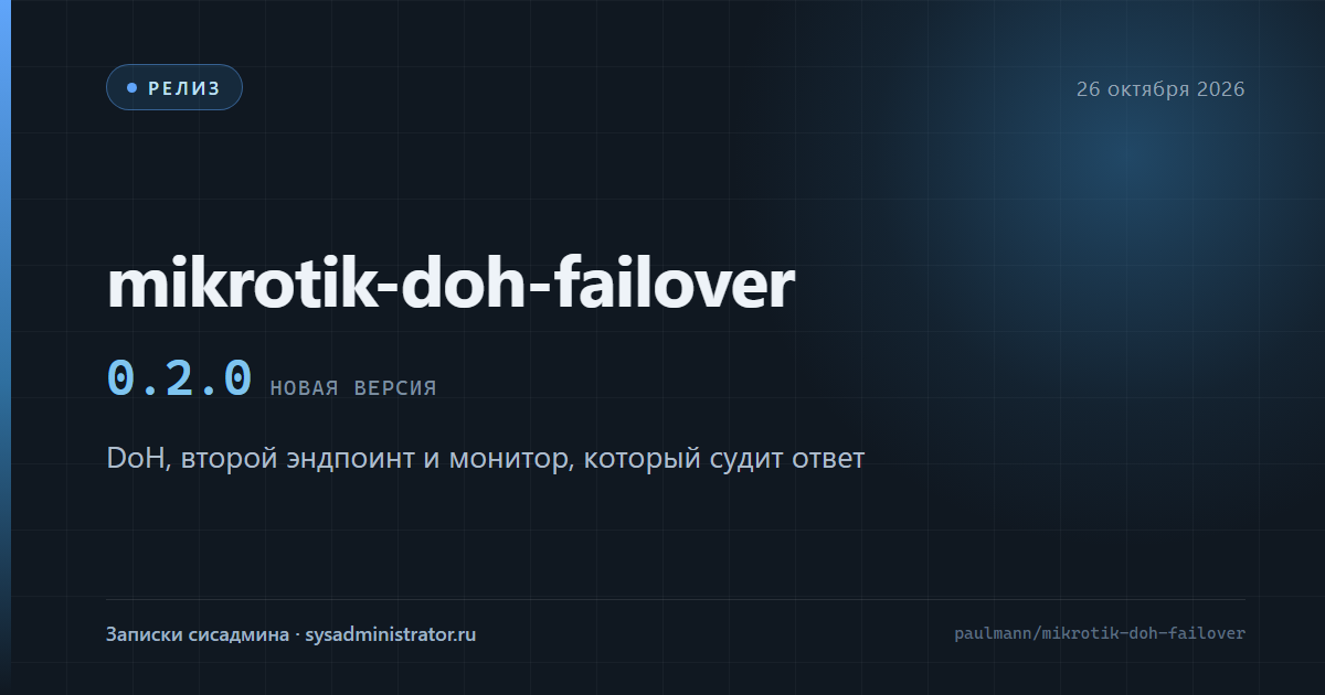 mikrotik-doh-failover — обложка обзора